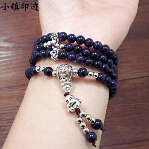 Blue crystal long string of strange brand fashion lovers special present national wind act the role ofing is tasted