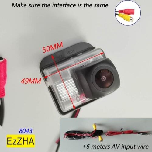 EzZHA HD CCD for Mazda 6 M6 2002-2014/ CX5 CX-5 2011-2017/ CX-7 2006-2012/ Besturn B70 2009-2011 Rear View Fisheye Camera