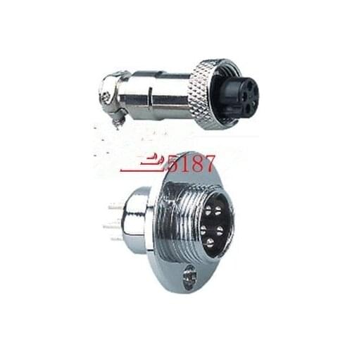 Socket 16m-4a-4e 4 core flange connector gx16 16mm