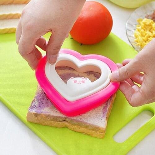 Love Heart Shape DIY Lunch Bento Breakfast Tool Toast Cake Sandwich Mold Cutter