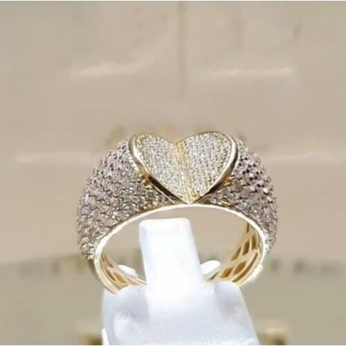Exquisite Female Jewelry Solid Natural Diamond Ring Engagement Jewelry Proposal Birthday Party Bridal Exquisite Jewelry Ring
