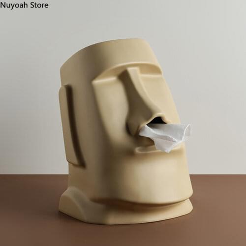 Portrait Tissue Box Storage Box Living Room Dining Table Drawer Box Decoration Accessories Nordic Home Decoration Ornaments