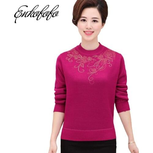 M-4XL Fleece Thick Sweater Women New Winter Bottoming Knitwear Plus Size Half High Collar Stitching Sweaters Diamond Pullovers