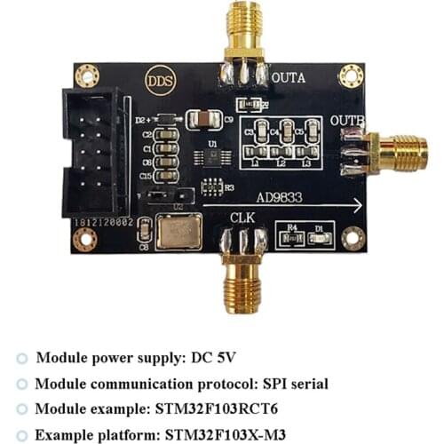 AD9833 DDS Signal Generator Module Sine Wave Square Wave Triangular Wave Signal Source