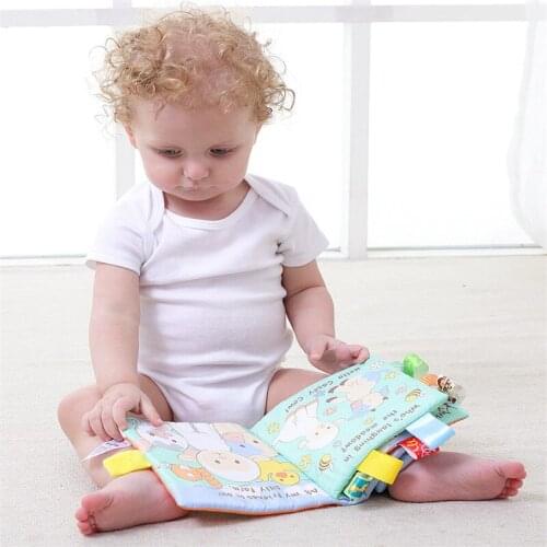 Soft Books Infant Early Cognitive Development My Quiet Bookes Baby Goodnight Educational Unfolding Cloth Book Activity Book Toys