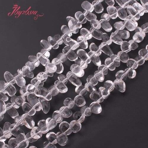 Natural Stone Beads Freeform White Rock Crystal Quartz Beads For Necklace Bracelat Earring Jewelry Making Loose15" Free Shipping