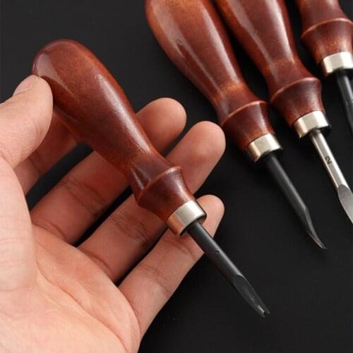 New Arrival High Carbon Steel Sharpen Leather Edge Beveler Edge Skiving/Polishing Tool Belt Maker Leathercraft Beveler DIY Tools