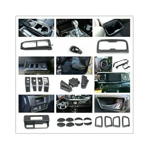 26* LHD Carbon Fiber Inner Whole Kit Cover Trim For Toyota Tacoma N300 2016-2020