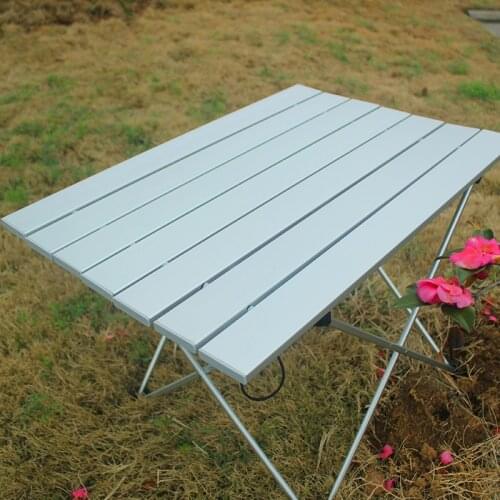 Portable Folding Camping Table,Ultralight Aluminum Table Compact Camp Table with Carry Bag for BBQ
