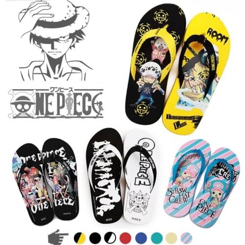 Summer Full Palm Slippers Piece Luffy Law Designer Sandals Flip Flops Men Home Casual Shoes Luxury Man Clapper
