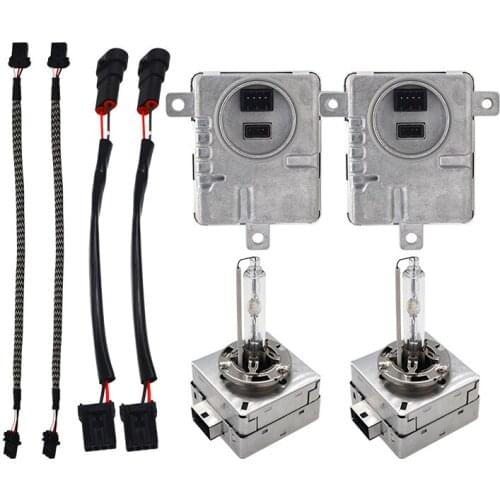 SKYJOYCE Original 55W Xenon D1S HID Ballast Bulb Kit D1S 4300K 5000K 6000K D3S HID Bulb For A3 A4 A7 Q5 Q7 D1S Car Headlight Kit