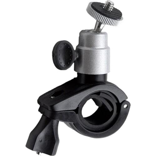 Aluminum Alloy Camera Mount Bike Motorbike Front Bar Handlebar Camera Support Rack 360 Degree Rotation Stand