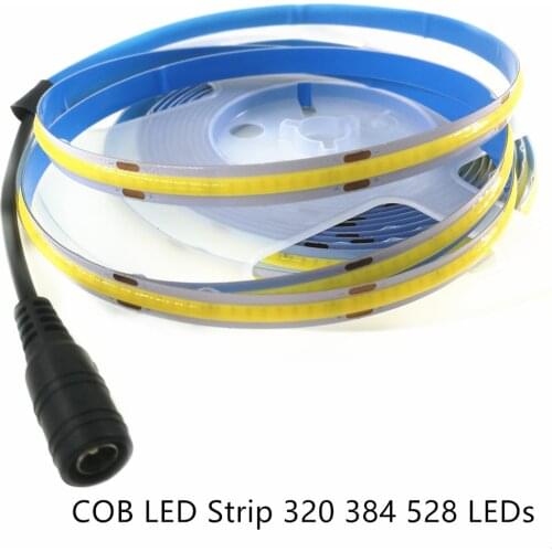 5M LED Strip Light 360 480 LEDs High Density Flexible FOB COB Led Lights RA90 Warm Nature Cool White Linear Dimmable DC12V 24V