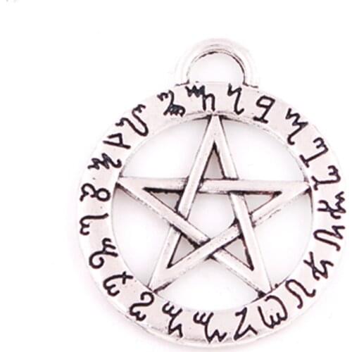 WITCH RUNE PENTACLE Pendant ANGELIC Theban Magick Talisman
