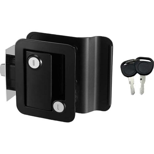 RV Entry Door Lock with Accessories Zinc Alloy Camper RV Door Latch Locks Kit for Travel Trailers