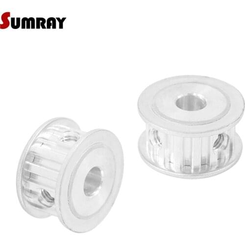 SUMRAY XL 18T Timing Pulley 5/6/6.35/7/8/10/12/12.7/14/15/16mm Inner Bore Motor Belt Pulley 11mm Belt Width Pulley Wheel 2PCS