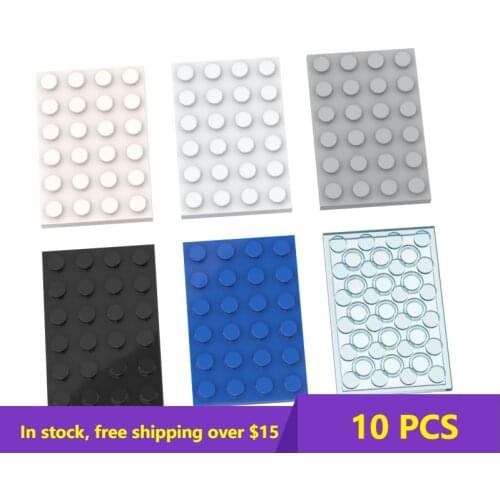 10PCS Bricks Compatible Assembles Particles 3032 4x6 For Building Blocks Parts Classic Brand DIY Educational Parts Toys