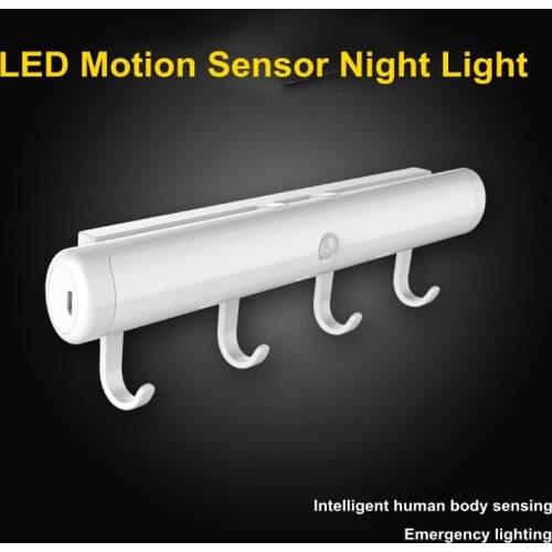 12LED IR Motion Sensor Rechargeale LED Night Light Indoor Lighting for Bathroom Hallway Stairs Auto On/Off Wall Light