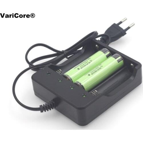 2pcs Protection New Original 18650 battery 3.7 V NCR18650B 3400 MAH Li-ion Rechargeable batteries with PCB+ 1 X battery Charger