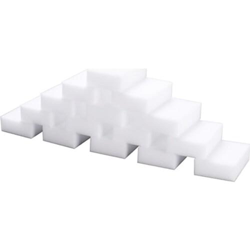 2020 New 100pcs/lot 100*60*10mm Melamine Sponge Magic Sponge Eraser Melamine Cleaner Eco-Friendly White Kitchen Magic Eraser