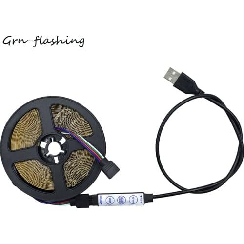 3528 SMD 50CM 1M 2M 3M DC 5V USB Power Supply RGB LED Strip light lamp Tape For TV Background Decorative Lighting Lantern String