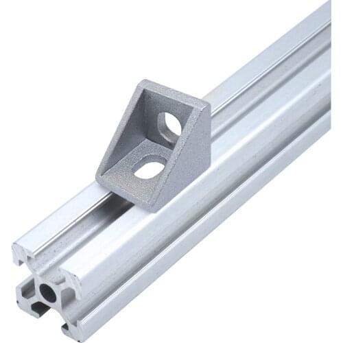 4 10 25 Pieces 2020 Series 2 Hole Inside Corner Bracket Gusset for 2020 Series Aluminum Extrusion Profile with Slot 6mm