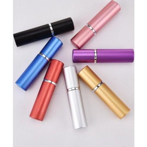 5ml Mini Travel Refillable Empty Perfume Bottles Atomizer Aluminum Cosmetic Container LX1946