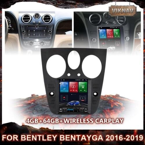 Android Car Radio For Bentley Bentayga 2016-2019 car stereo GPS navigation multimedia player tap recorder HD Screen Head Unit