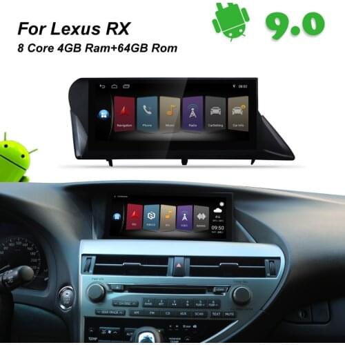 4GB RAM+64GB ROM Android 9.0 Car Radio GPS Navigation BT Head Unit for LEXUS RX270 RX300 RX330 RX350 Lexus RX 300 350 330 2010