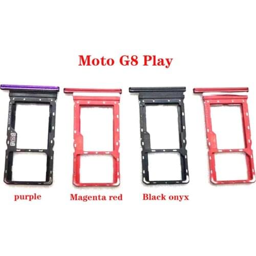 SIM Tray Holder SD Card Reader Slot Adapter for Motorola Moto G8 Play G8 Plus XT2015 XT2015-2 XT2019 XT2019-2