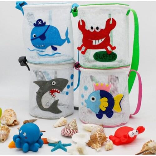 Children Beach Bag Portable Net Bag Children Swimming Bag Beach Toy Basket Storage Bag Children Outdoor Swimming Waterproof Bag