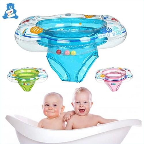 Baby Swimming Ring Seat Inflatable Float Seat Swim Circle Safety Water Toy Swimming Pool For Kids Baby Bath Toy Pool Accessories