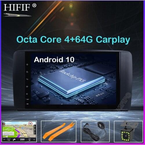 DSP 9 inch 8 CORE Android 10 4G Ram 64G Rom CarRadio GPS Navigation For Mercedes Benz R Class W251 R300 R350 R63 3G/4G/CanBus