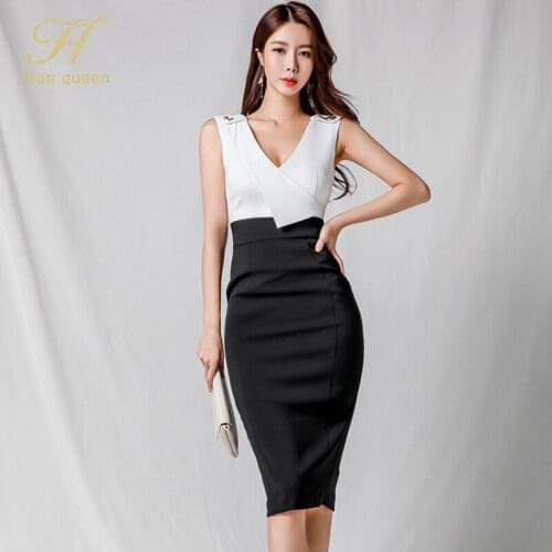 Белые летние платья H Han Queen China At AliExpress