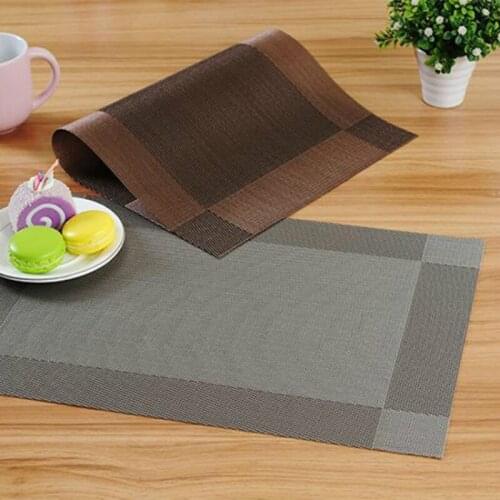 Continental Food Eat Mat Antiskid Mat Hotel PVC Heat Insulation Cup Mat Washable Quick-drying Table Mat Coaster Set