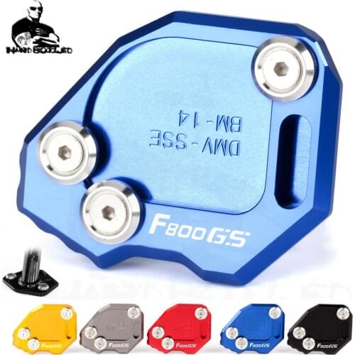 F 800 GS 2008-2014 2015 Colorful Motorcycle Accessories Kickstand Side Stand Extension Foot Pad Support For BMW F800GS F 800GS