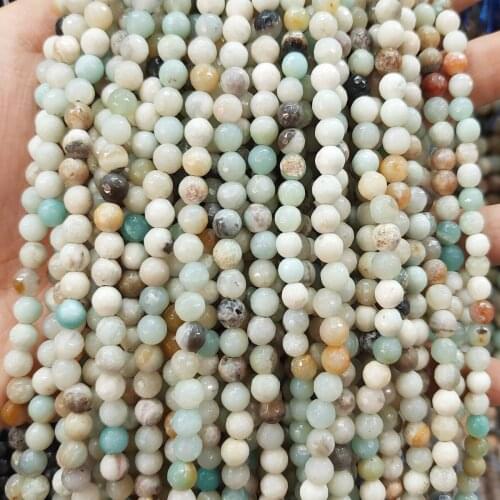 Natural stone 4/6/8/10/12mm Round Ball loose beads for Jewelry Making Necklace DIY Bracelets Accessories