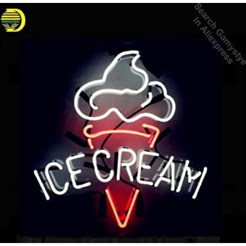 Neon Sign For Ice Cream Appropriate for Gifts Bar Signs with High Fine Process for Bar Pub Hotel Wedding Party with clear board