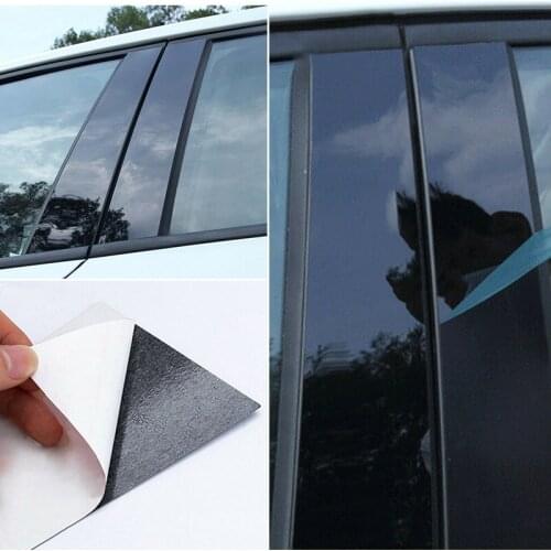 Door PC Plastic Frame Car Window Trim Strips Black For Mazda 3 2006 2008-2012 Edge Accessories Replacement Kit Auto