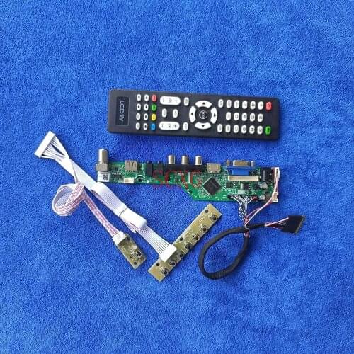 Screen controller drive board 1280*800 Signal analog 40 Pin LVDS Fit LP121WX3/N121IB HDMI-compatible USB AV VGA LCD/LED DIY Kit