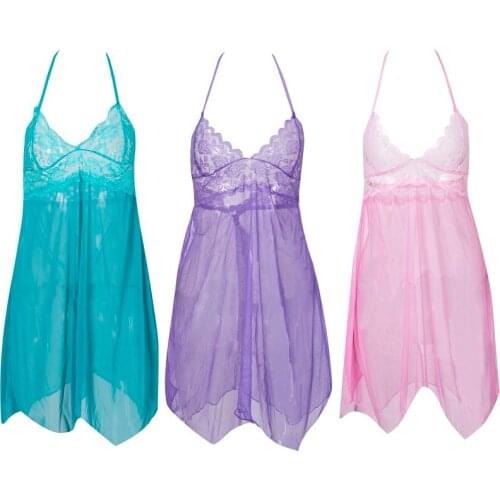 Pluz size new Sale Nightwear For Women Sexy Lingerie Lace Sleepwear Sexy Exotic Costumes Underwear With G-String Sex Products