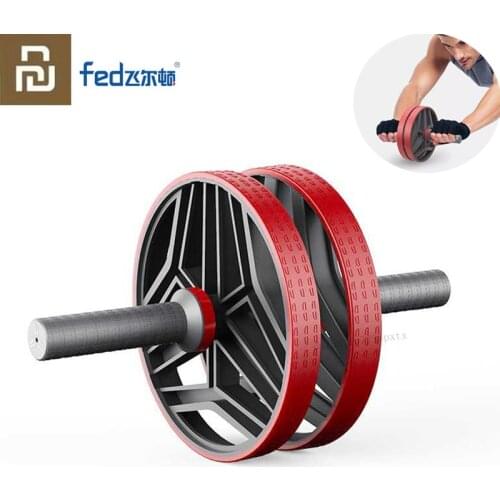 Youpin Fed Roller Jump Rope No Noise Abdominal Wheel Ab Roller with Mat For Arm Waist Leg Exercise Gym Fitness Equipment