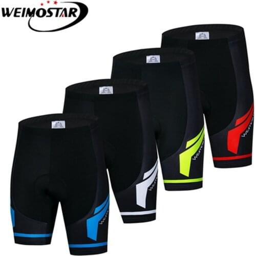 Weimostar Padded Cycling Shorts MTB Bicycle Shorts Road Bike Shorts Ropa Ciclismo Mens Cycling Running Breathable