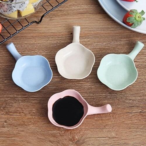 Sauce Snack Dishes Mini Handle Small Dishware Creative Cute Soy Sauce Vinegar Snack Dish For Home Tableware Gadgets