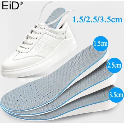1.5-3.5cm Height Increase Insole Cushion for shoes Women Men Unisex Height Lift Shoe Heel Insert Taller Memory Foam Foot Pads