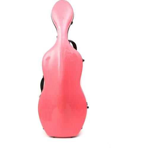 Yinfente 4/4 Cello Case Carbon fiber Cello Box Pink Cello Case Light Strong 4.3kg Carry Cello