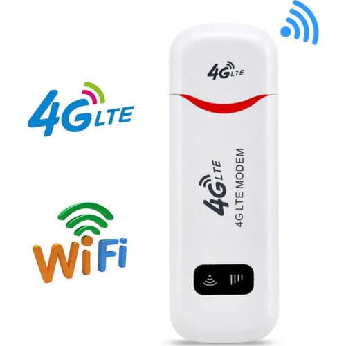 4G WiFi USB Router 100Mbps LTE Modem Wireless Hotspot with SIM Card for Smartphone iPad PC Laptop