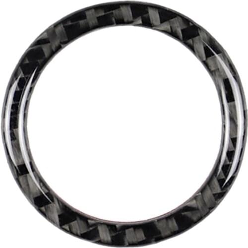 For LEXUS IS250 IS350 2013-2017 Car Accessories Engine Start Stop Button Carbon Fiber Ring Trim