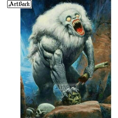 5d diy diamond painting huge orangutan full square / round movie picture resin diamond mosaic sticker holiday gift