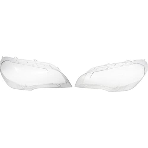 Car Clear Headlight Lens Cover Replacement Headlight Head Light Lamp Shell Cover For-BMW X5 E70 2008-2013
